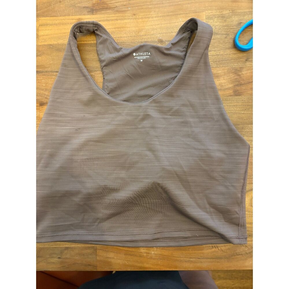 Athleta Brown Racerback Crop Tank Top – Size M